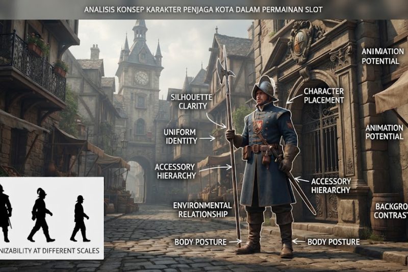 Analisis konsep karakter penjaga kota dalam permainan slot